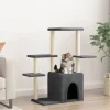 Maison Exclusive - Arbre à chat avec griffoirs en sisal gris foncé 97,5 cm Outlet