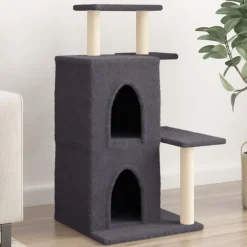 Maison Exclusive Arbres À Chat Et Jouets | - Arbre à chat avec griffoirs en sisal gris foncé 175 cm