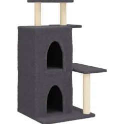 Maison Exclusive Arbres À Chat Et Jouets | - Arbre à chat avec griffoirs en sisal gris foncé 175 cm