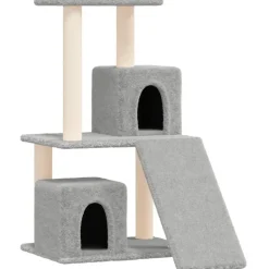 Maison Exclusive - Arbre à chat avec griffoirs en sisal gris clair 82 cm Best