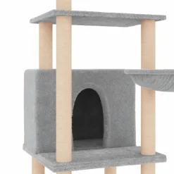 Maison Exclusive Arbres À Chat Et Jouets | - Arbre à chat avec griffoirs en sisal crème 82 cm