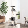 Maison Exclusive - Arbre à chat avec griffoirs en sisal gris foncé 142 cm Best