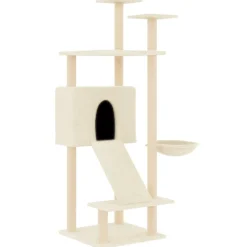 Maison Exclusive - Arbre à chat avec griffoirs en sisal crème 153 cm Sale