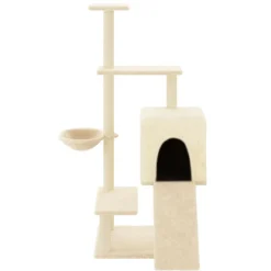 Maison Exclusive - Arbre à chat avec griffoirs en sisal crème 130,5 cm Best