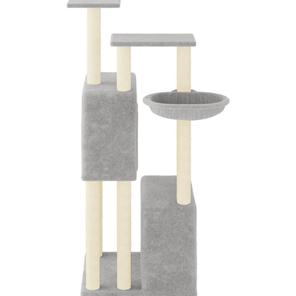 Maison Exclusive Arbres À Chat Et Jouets | - Arbre à chat avec griffoirs en sisal gris clair 122 cm