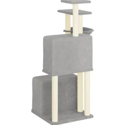 Maison Exclusive Arbres À Chat Et Jouets | - Arbre à chat avec griffoirs en sisal gris clair 122 cm