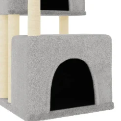 Maison Exclusive Arbres À Chat Et Jouets | - Arbre à chat avec griffoirs en sisal gris clair 122 cm