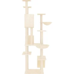 Maison Exclusive Arbres À Chat Et Jouets | - Arbre à chat avec griffoirs en sisal crème 119 cm
