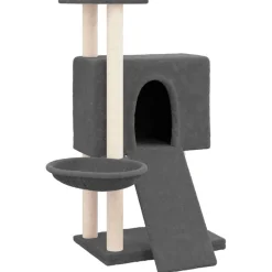 Maison Exclusive - Arbre à chat avec griffoirs en sisal gris foncé 96 cm Outlet