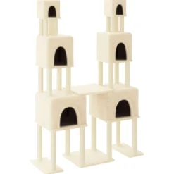 Maison Exclusive - Arbre à chat avec griffoirs en sisal crème 199 cm Outlet