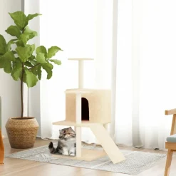 Maison Exclusive - Arbre à chat avec griffoirs en sisal crème 109 cm Hot