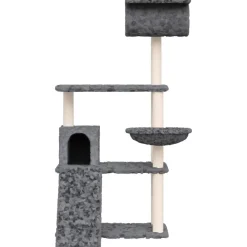 Maison Exclusive Arbres À Chat Et Jouets | - Arbre à chat avec griffoirs en sisal gris clair 154 cm