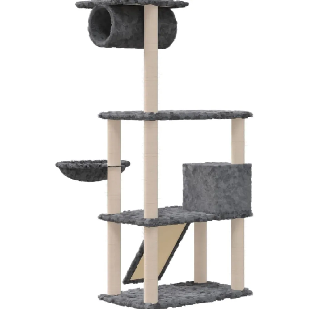 Maison Exclusive Arbres À Chat Et Jouets | - Arbre à chat avec griffoirs en sisal gris clair 154 cm