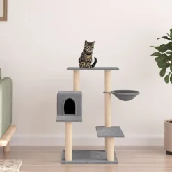 Maison Exclusive - Arbre à chat avec griffoirs en sisal gris clair 82,5 cm New