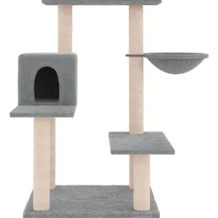 Maison Exclusive - Arbre à chat avec griffoirs en sisal gris clair 82,5 cm New