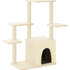 Maison Exclusive - Arbre à chat avec griffoirs en sisal crème 97,5 cm Outlet