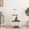 Maison Exclusive Arbres À Chat Et Jouets | - Arbre à chat avec griffoirs en sisal crème 108,5 cm