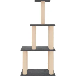 Maison Exclusive Arbres À Chat Et Jouets | - Arbre à chat avec griffoirs en sisal crème 108,5 cm