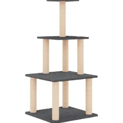Maison Exclusive Arbres À Chat Et Jouets | - Arbre à chat avec griffoirs en sisal crème 108,5 cm