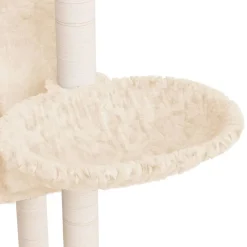 Maison Exclusive Arbres À Chat Et Jouets | - Arbre à chat avec griffoirs en sisal crème 108,5 cm