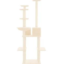 Maison Exclusive Arbres À Chat Et Jouets | - Arbre à chat avec griffoirs en sisal gris clair 142 cm