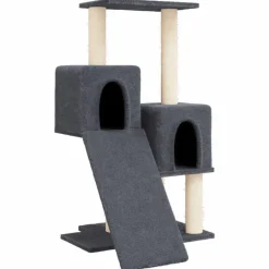 Maison Exclusive Arbres À Chat Et Jouets | - Arbre à chat avec griffoirs en sisal gris foncé 82 cm