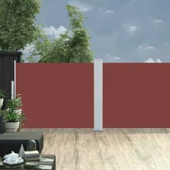 Maison Exclusive - Auvent latéral rétractable de patio 140x1200 cm marron Outlet