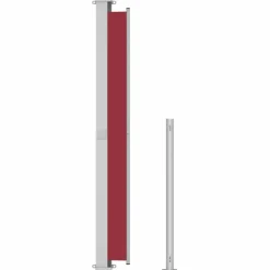Maison Exclusive Parasols, Voiles D’Ombrage | - Auvent latéral rétractable de patio 220x300 cm rouge