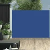 Maison Exclusive Parasols, Voiles D’Ombrage | - Auvent latéral rétractable de patio 120x500 cm bleu