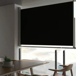 Maison Exclusive - Auvent latéral rétractable de patio 160 x 300 cm noir Clearance