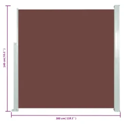 Maison Exclusive Parasols, Voiles D’Ombrage | - Auvent latéral rétractable de patio 60x300 cm crème