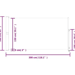 Maison Exclusive - Auvent latéral rétractable de patio 160x300 cm noir Sale