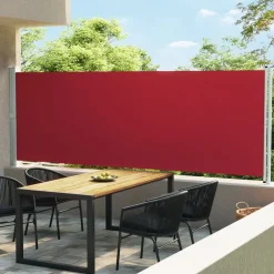 Maison Exclusive - Auvent latéral rétractable de patio 600x160 cm rouge Hot