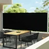 Maison Exclusive Parasols, Voiles D’Ombrage | - Auvent latéral rétractable de patio 140x1200 cm noir