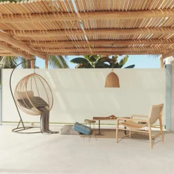 Maison Exclusive Parasols, Voiles D’Ombrage | - Auvent latéral rétractable de patio 180x600 cm crème