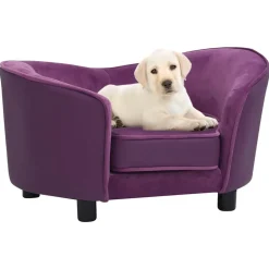 Maison Exclusive - Canapé pour chien bordeaux 69x49x40 cm peluche et similicuir New