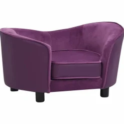 Maison Exclusive - Canapé pour chien bordeaux 69x49x40 cm peluche et similicuir New