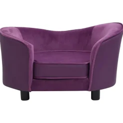 Maison Exclusive - Canapé pour chien bordeaux 69x49x40 cm peluche et similicuir New