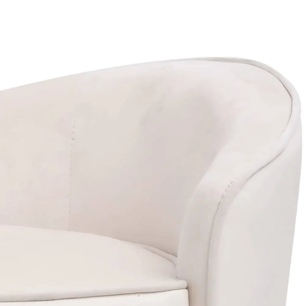 Maison Exclusive Niches, Paniers Et Transports | - Canapé pour chien crème 69x49x40 cm peluche et similicuir