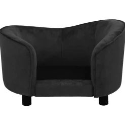 Maison Exclusive - Canapé pour chien noir 69x49x40 cm peluche Hot