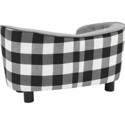 Maison Exclusive Niches, Paniers Et Transports | - Canapé pour chien gris 68x38x38 cm peluche