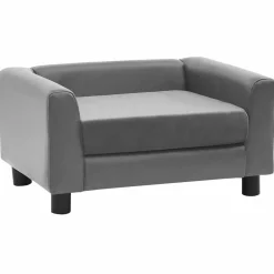 Maison Exclusive - Canapé pour chien gris 60x43x30 cm peluche et similicuir Clearance