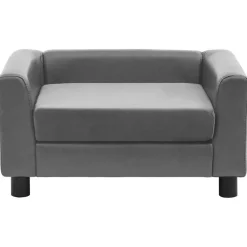 Maison Exclusive - Canapé pour chien gris 60x43x30 cm peluche et similicuir Clearance