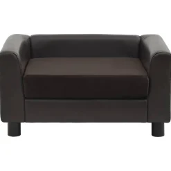 Maison Exclusive - Canapé pour chien marron 60x43x30 cm peluche et similicuir Clearance