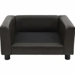 Maison Exclusive - Canapé pour chien marron 60x43x30 cm peluche et similicuir Clearance