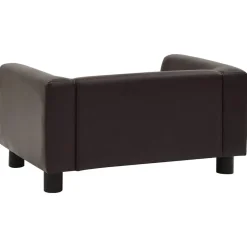 Maison Exclusive - Canapé pour chien marron 60x43x30 cm peluche et similicuir Clearance