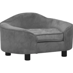 Maison Exclusive - Canapé pour chien gris 67x47x36 cm peluche Sale