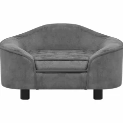 Maison Exclusive - Canapé pour chien gris 67x47x36 cm peluche Sale