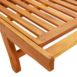 Maison Exclusive Bains De Soleil, Transats Et Hamacs | - Chaise longue de jardin avec coussin bois d'acacia solide