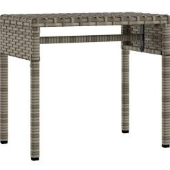 Maison Exclusive Bains De Soleil, Transats Et Hamacs | - Chaise longue avec auvent et table gris résine tressée
